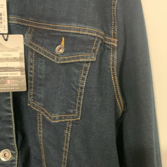 Men's Dark Blue Denim Jacket - Picture 4 of 6